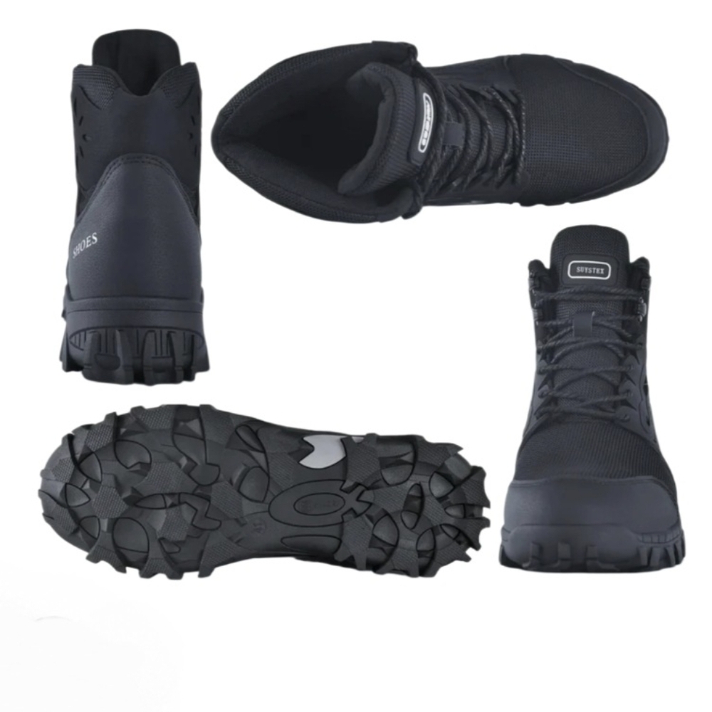 Men's Black Puncture-Proof Safety Boots Size 9.5 - Picture 2 of 10